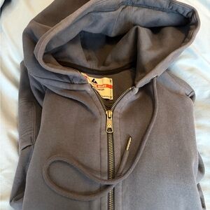 American Giant Navy Zip Hoodie